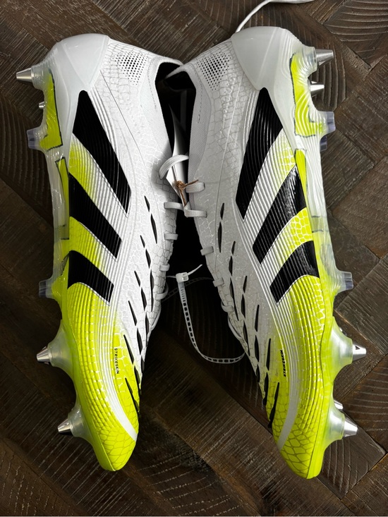 adidas Predator Men’s Soccer Cleats - White / Black / Neon Yellow main image 6